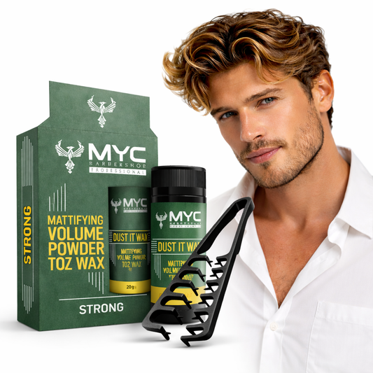 MYC Mat Pudra Toz Wax + Mucizevi Tarak Seti – Güçlü Tutuş & Doğal Hacim